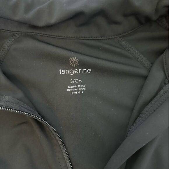 Tangerine Black Performance Jacket Full Zip Moisture-Wicking Small Athletic - Picture 4 of 7